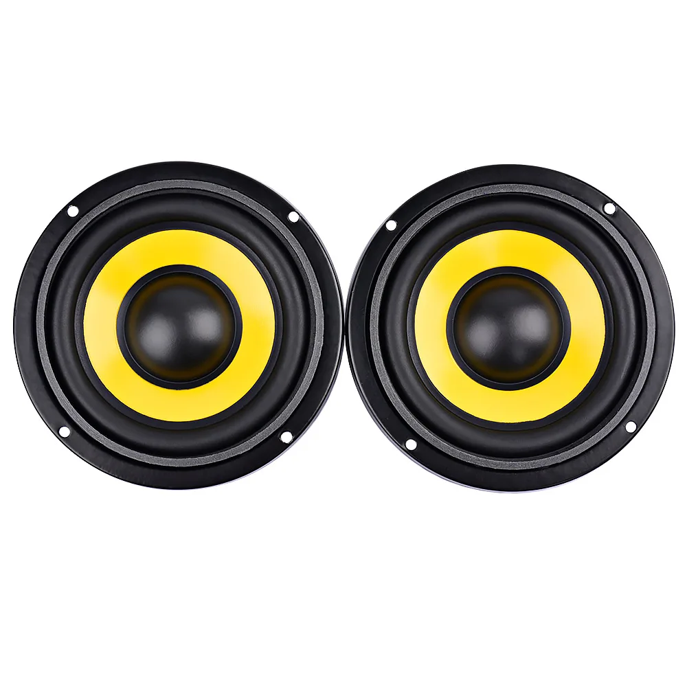 AIYIMA 2Pcs 4Inch Midrange Bass Speaker Driver 4 8