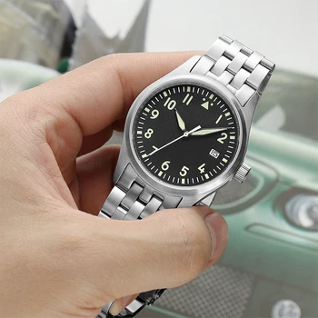 

Addies Mens pilot Automatic Watch 200m Waterproof Mechanical Watch Luxury 316L Steel Japan NH35 movement Diver Watches Men 1940