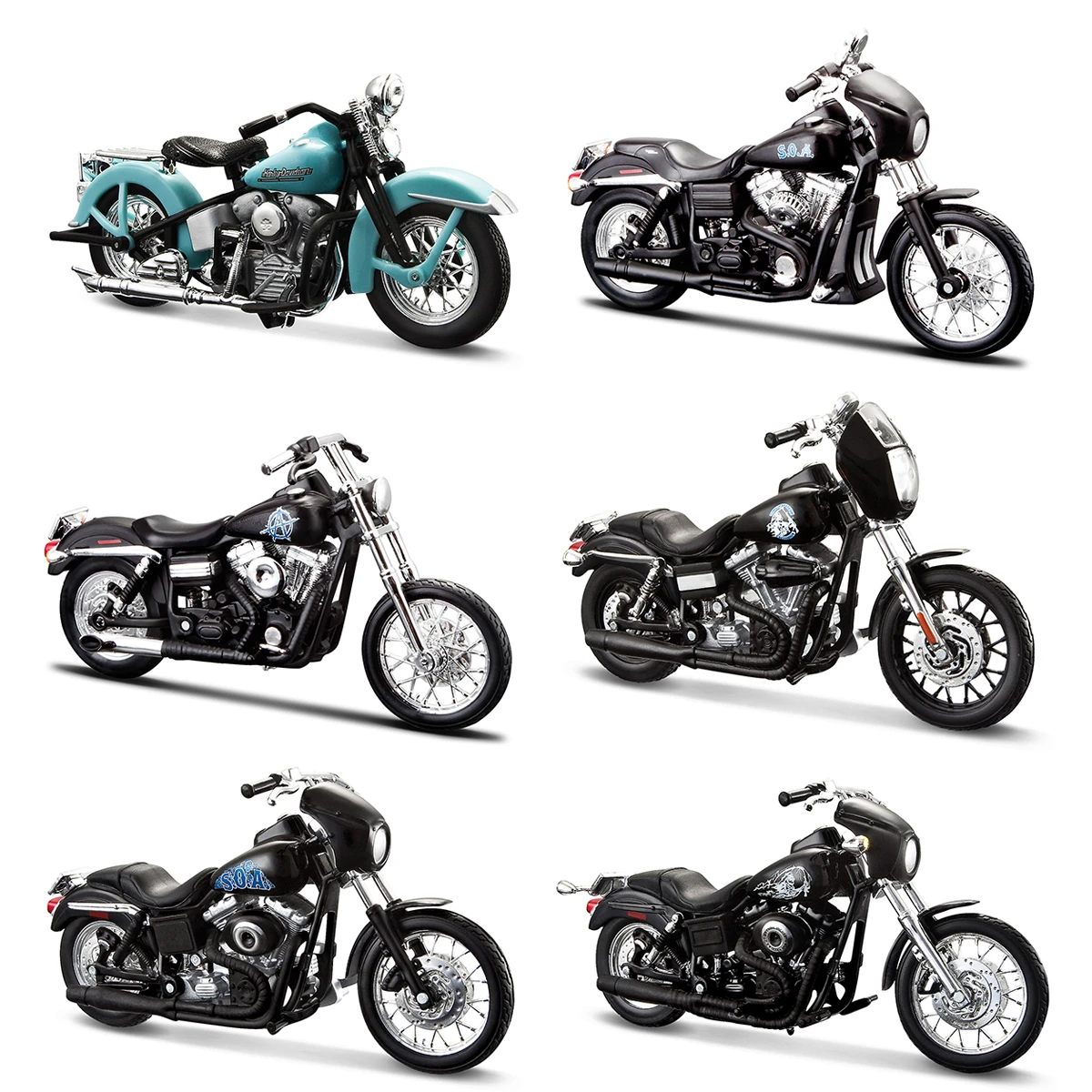 Maisto 118 Harleydavidson Sons Of Anarchy Die Cast Vehicles