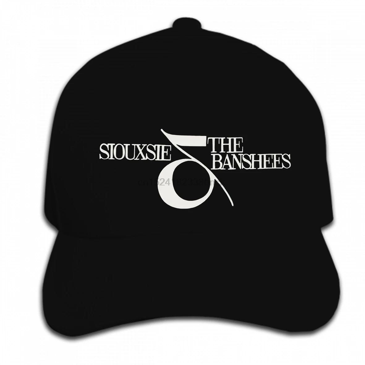 Бейсбольная кепка под заказ с принтом в стиле хип-хоп SIOUXSIE AND THE BANSHEES SIOUX FACE POST Мужская Черная солнцезащитный козырек Кепка