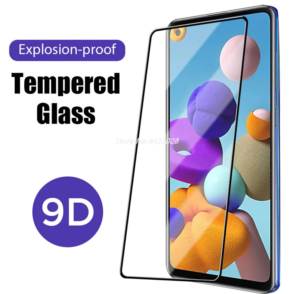 

9D Tempered Glass for Samsung Galaxy A50 A40 A30 A20 A52 A10S A80 A71 5G Screen Protector for A90 5G A70 A60 A80 Protective Film