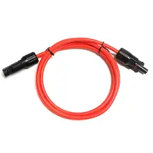 1 пара 1/3/5/8/10M в собранном виде MC4 фотогальванический разъем Солнечный красные, черные кабель