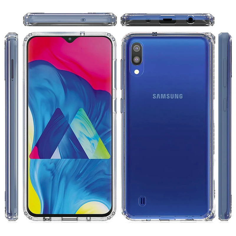 Для samsung A40S чехол 6,4 ''Кристалл Гибридный Бампер прозрачный жесткий акриловый задняя крышка для samsung Galaxy A40S телефонные чехлы Fundas