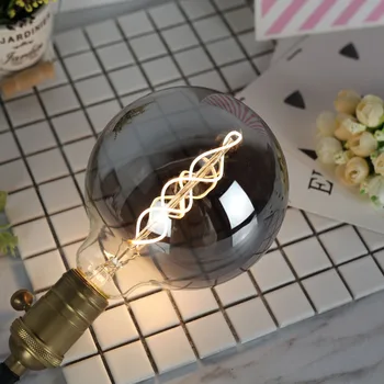 

E27 LED Lamp Vintage LED Dimmable Filament Bulb 220V Smoke 4W Edison Retro LED Light Bulbs