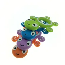 50 pz/lotto Baby Silicone tartaruga molari multicolori cartone animato dentato massaggiagengive lenitivo infantile giocattoli per bambini