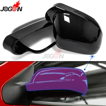 

LHD Black For VW Golf 4 IV GTI R32 Jetta MK4 Bora 1J Passat B5 Side Wing Back Rear View Mirror Cover Replacement Caps Shell Case