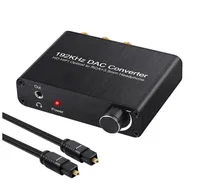 192Khz koncentryczny optyczne do analogowe RCA R L 3 5mm gniazdo Audio 5 1CH DAC dekoder dźwięku z kontrolą głośności konwerter Adapter do DVD tanie tanio Słuchawki i Słuchawki Głośniki Cyfrowy-to-Analogowy Konwerter (DAC) Profesjonalny Sprzęt Audio Sprzęt etap Sprzęt nagrywania
