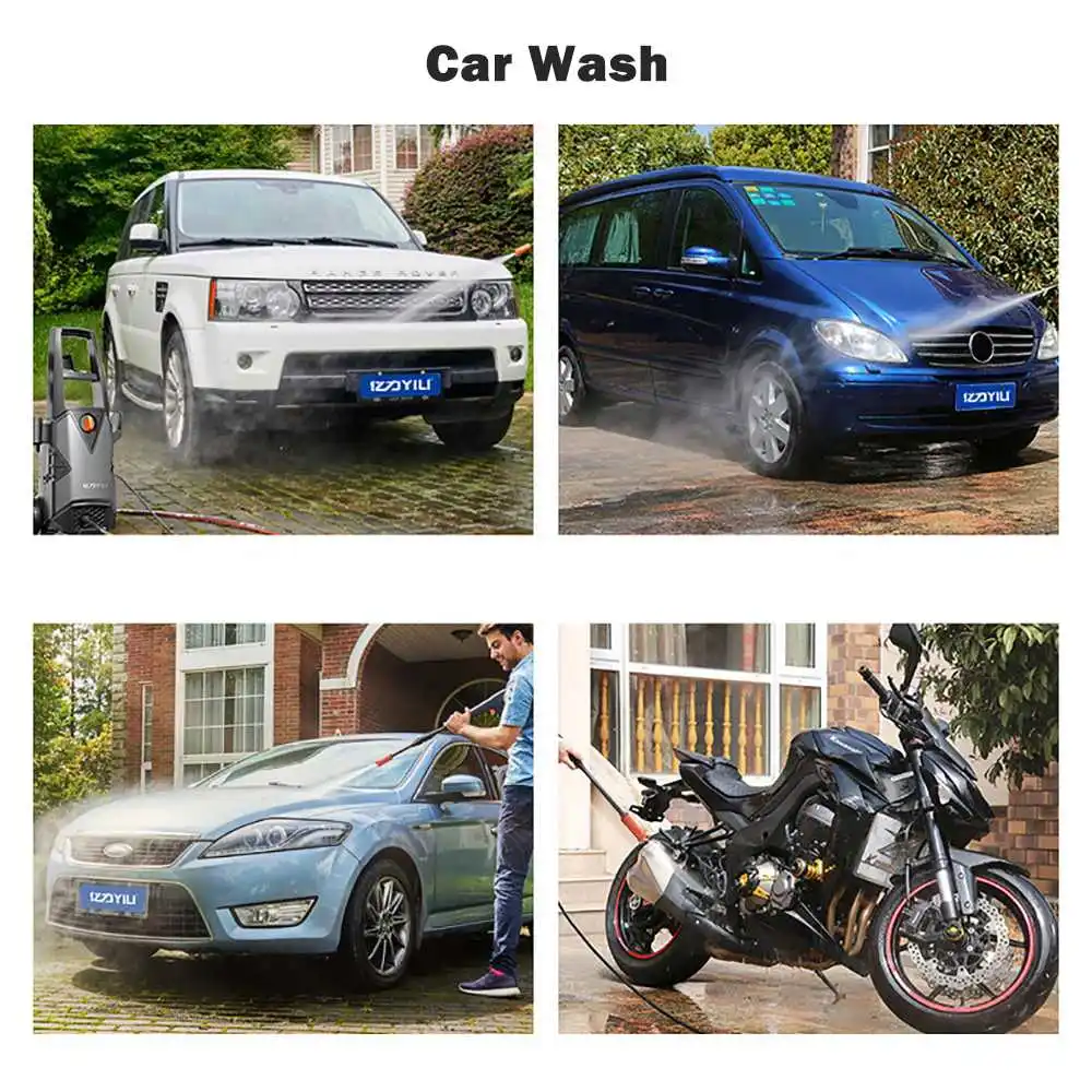 US $110.00 Portable 1400W High Pressure Cleaner Washer Washing Machine Household Garden Car Cleaning