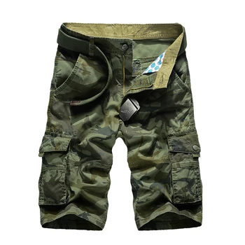 

Men Cargo Pants Multi Pockets Summer Beach Trousers Army Style Camouflage Bottoms Plus Size Dropshipping
