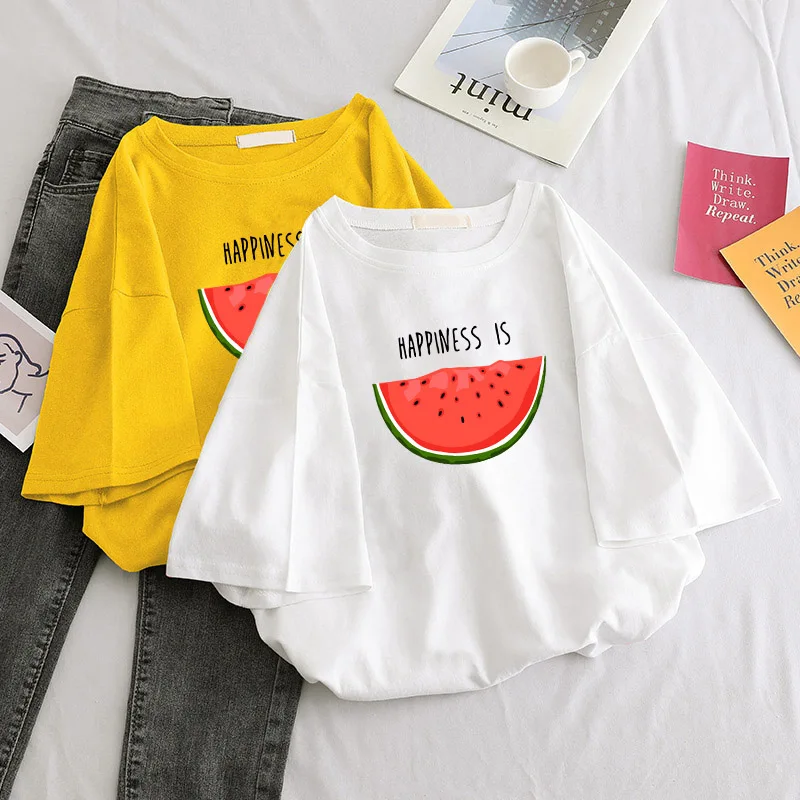 Harajuku-fruits-Korea-Clothing-T-shirt-Fashion-Female-Tee-Top-Graphic-T-Shirt-Women-Kawaii-Camisas