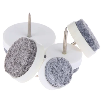 

10 Pcs Felt Nail Protector Diameter 18-30mm Table Chair Feet Legs Glides Skid Tile Felt Pad Floor Nail Protector Gaskets