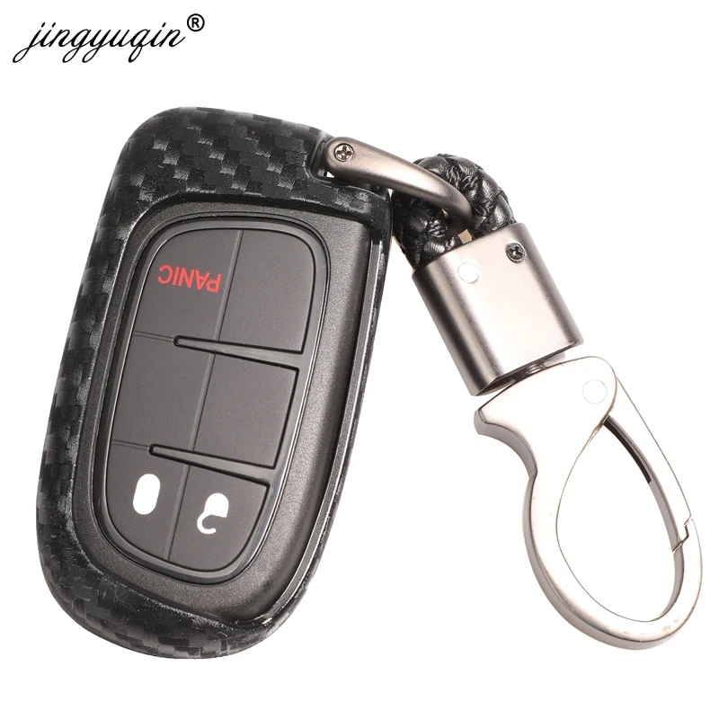 Jingyuqin-custodia-portachiavi-in-Silicone-al-carbonio-per-Dodge-Durango-caricabatterie-da-viaggio-per-Jeep-Renegade.jpg Keyforkess custodia portachiavi in Silicone al carbonio per Dodge Durango caricabatterie da viaggio per Jeep Renegade Grand Cherokee Chrysler 300 - Jingyuqin custodia portachiavi in Silicone al carbonio per Dodge Durango caricabatterie da viaggio per Jeep Renegade