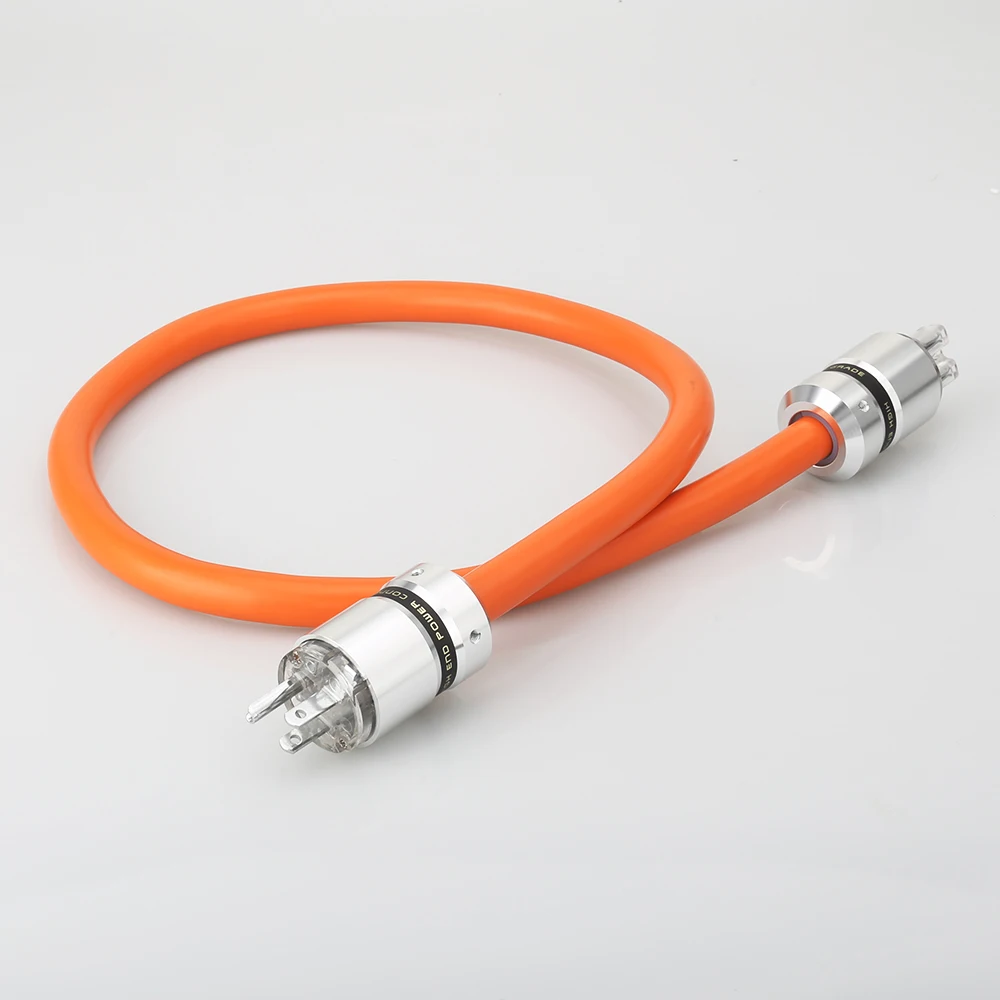 Audiocrast HI-End P113 5N OFC Pure Copper European standard Power Connector EU Schuko Power Cord HIFI