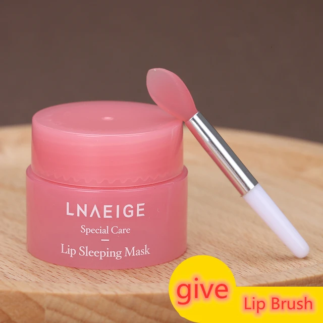 3g South Korea lip care sleep mask night sleep maintenance Moisturizing Lip Gloss Pink Lip bleach cream Nourishing Lip Care 1