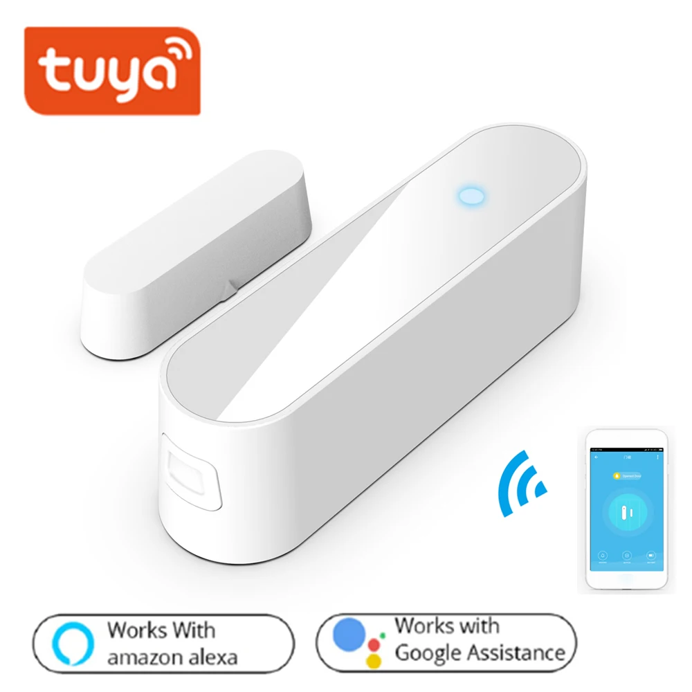 2,4G WIFI датчик для двери беспроводной SmartWindow двери окна датчик детектор Tuya SmartHome белый для дома безопасный