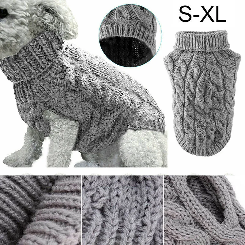 

2020 Fashion 8 Colors Winter Dog Vest Sweater Cute Warm Soft Knitting Coat Clothes For Pet Puppy Small Medium Dogs Cats Costume