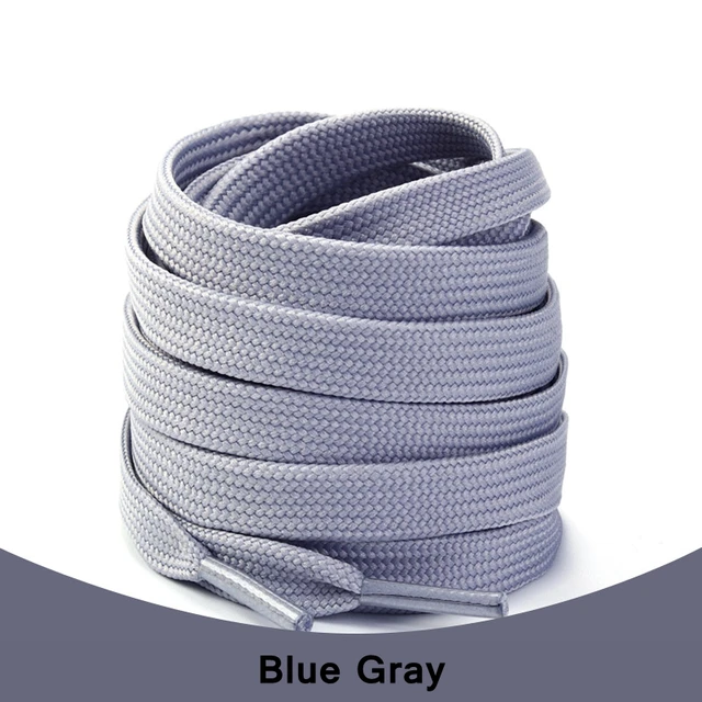 1Pair Sneakers Shoelaces Shoes Accessories Laces for Shoes Unisex Flat Shoe Laces Shoe Strings Shoelaces  Af1 Blue gray