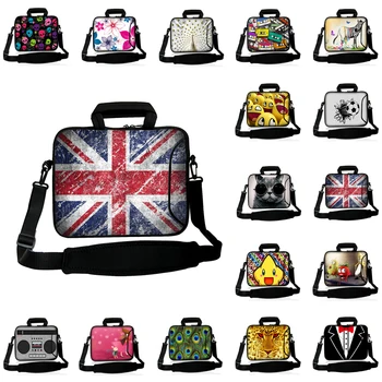 

Colorful Print Neoprene Womens Handbag Laptop 10 12 13 14 15 17 15.6 Notebook Chromebook PC Carry Bag Messenger Case For Macbook