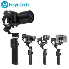 Feiyutech 3-axis g6 max handheld cardan câmera estabilizador feiyu para rx100 ⅳ para gopro hero 8 7 6 smartphone para canon eosm50