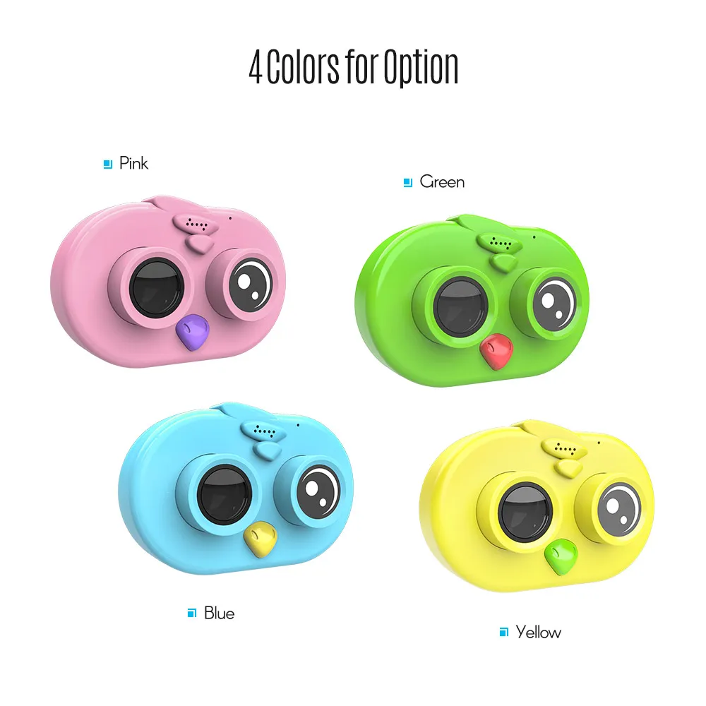 

12MP Cute Kids Camera 1080P Full HD Mini Digital Camera 2.0 "Screen w/ Shooting Motion Detection Recording for Boys Girls Gifts