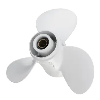 

Audew 9 7/8 x 14 Boat Outboard Propeller For Yamaha 20-30HP 664-45952-00-EL Aluminum 10 Spline Tooth 3 Blades Marine Propeller