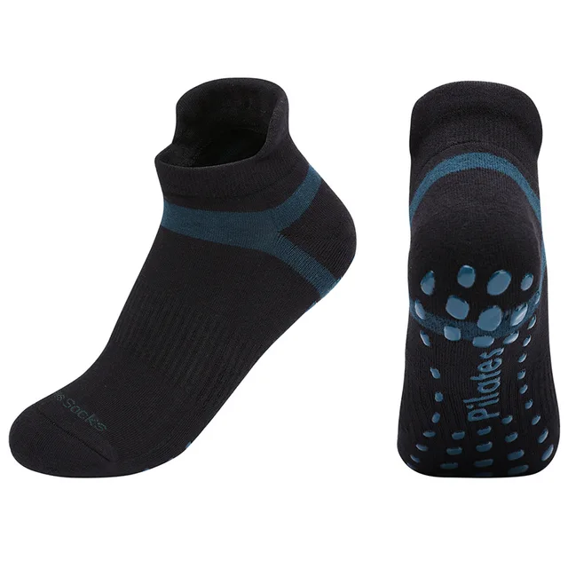 Plus Size Yoga Pilates Socks Women Men Sport Terry Cotton Anti-Slip Compression Fitness Gym Dance Playground Floor Ankle Sock 3