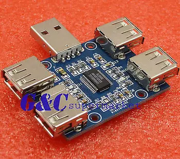 

5V USB HUB USB2.0 Hub Concentrator 4-Female USB Expansion Board Module diy electronics