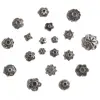 50-100pcs Tibetan Antique Silver Color Flower Bead End Caps For Jewelry Making Findings Needlework DIY Accessories Wholesale ► Photo 3/6