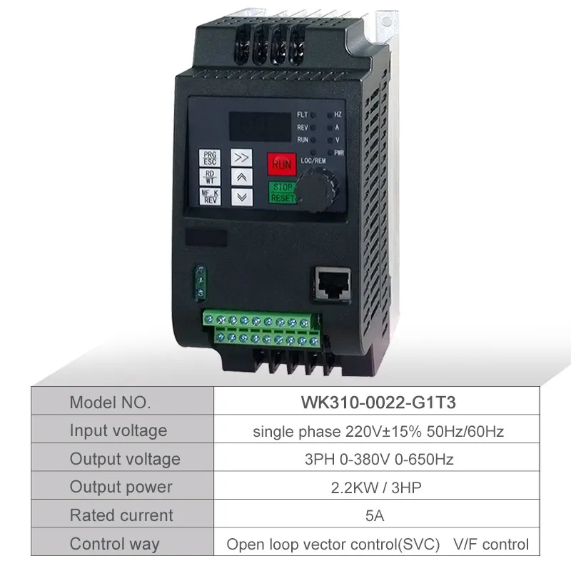 Преобразователь частоты VFD преобразователь для двигателя 3P 380 В 1 5/2 2 кВт 220
