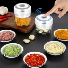 Prático elétrico alho vegetal shredder cebola cortador de carne moedor cozinha ferramenta alta velocidade acessórios triturador alho