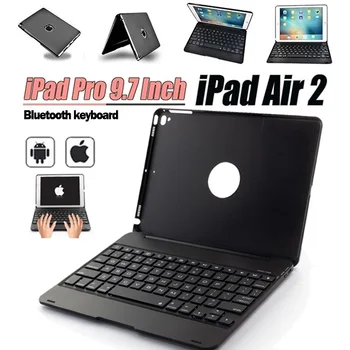 

Wireless Bluetooth Keyboard Case Foldable Stand Full Protective ABS Cover For iPad Pro 9.7-iPad Air 2 not include ipad