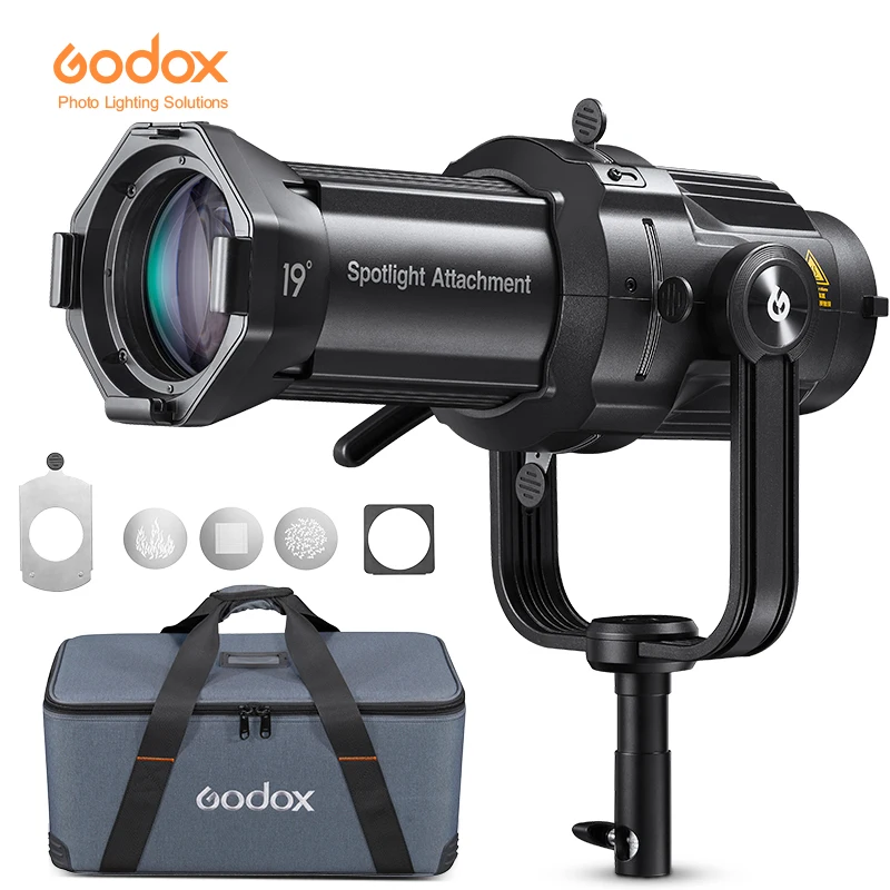 Godox VSA 19K 26K 36K Spotlight Attachment Conische Snoot Optische Condensor Met Bowens Mount Voor Vl300 Sl150ii Led Licht 2706760512 Godox VSA 19K 26K 36K Spotlight Attachment Conische Snoot Optische Condensor Met Bowens Mount Voor Vl300 Sl150ii Led Licht 2706760512