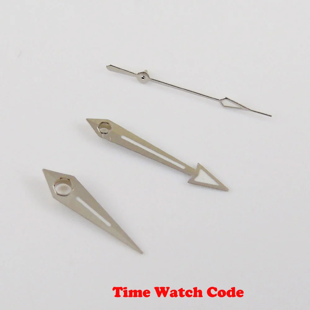 Новые серебристые белые часы иглы для рук подходят ETA 2824 автоматические мужские