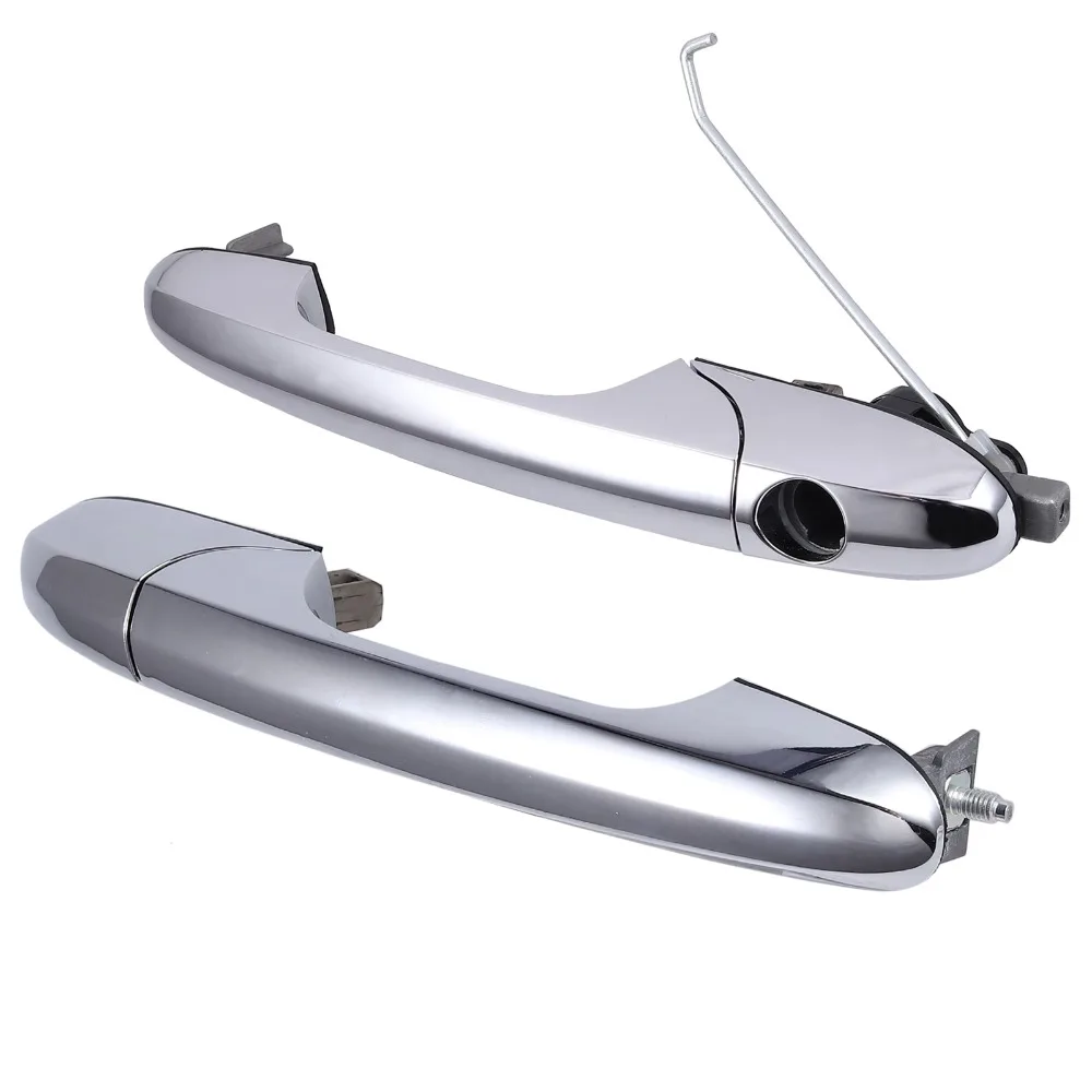 AUTOUTLET для Fiat 500 Offside Right and Left Driver Side для хромированные дверные ручки Внешний 735592026 735592012