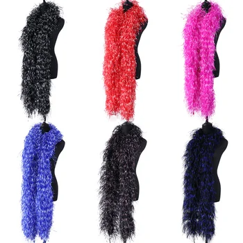 

Custom Mixed Color 8PLY Fluffy Natural Real Ostrich Boas For Luxury Party Shawl and Performance Dancing Dress