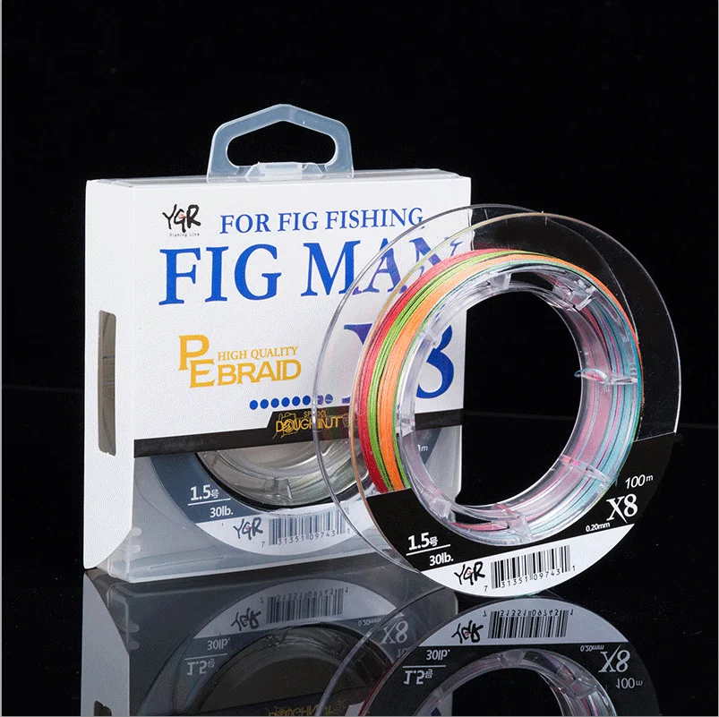 FIG MAN 8 Strands 100m Braid Wire Super PE Braided Fishing Line Strong Strength Fish | Спорт и развлечения