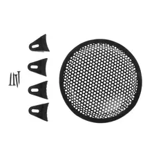 Динамик Гриль Крышка защитная решетка сабвуфер автомобильный аудио сабвуфер " /8"/1" /12" металлические крышки с зажимами винты