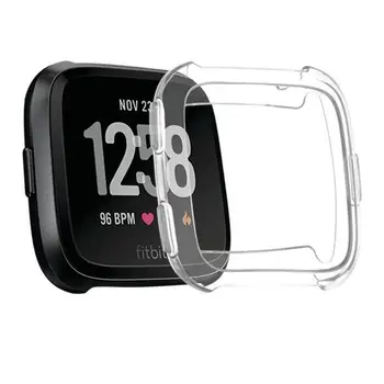 

TPU Soft Shell Silicone Case Versa TPU Smart Watch Case Transparent Color For Fitbit