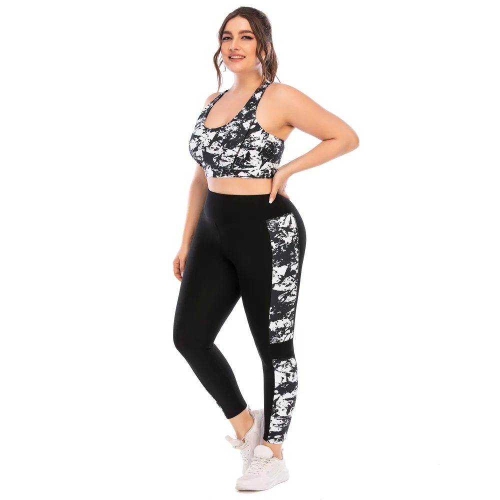 New Women Tracksuit Yoga Suit Sportswear Sportsuits Plus Size For Female Gym Sport Running Sets  Big Large Tacking Wear
