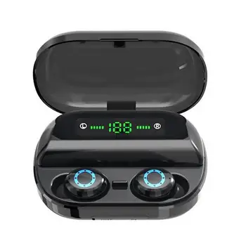 

V12-1 TWS Wireless Bluetooth Earphones Touch Control Stereo Music Earbuds IPX7 Waterproof Sport Headset for iPhone Android