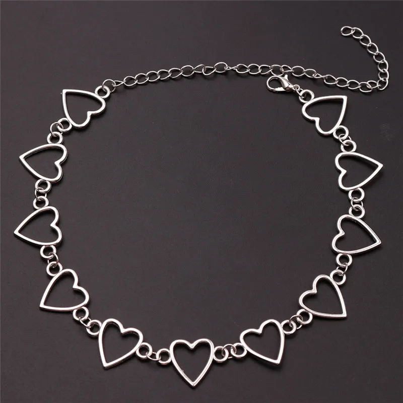 Korean Sweet Love Heart Choker Necklace Statement Girlfriend Gift Jewelry Collares Femme Accesorios Mujer | Украшения и