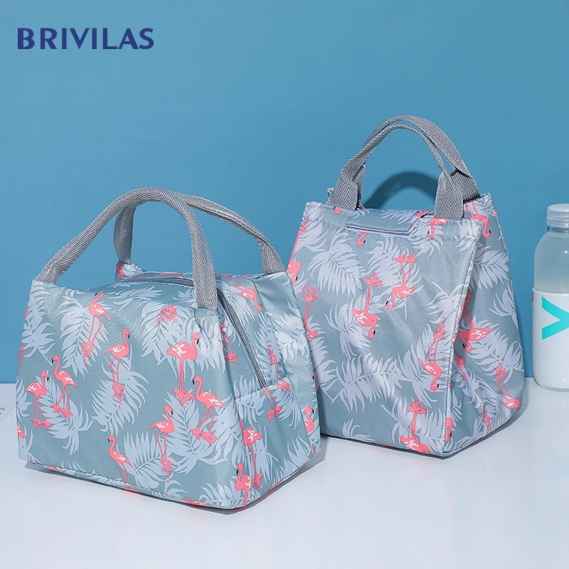 Breakfast-Bag Cooler-Bag Packed Lunch Office Picnic Brivilas Insulated Women Travel Portable