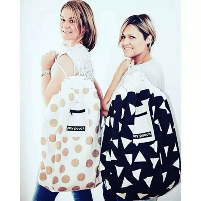 Nordic Storage Bags Kids Toy Bag Drawstring Backpack Baby Clothes Clothings Laundry Children Room Organizer Pouch | Дом и сад