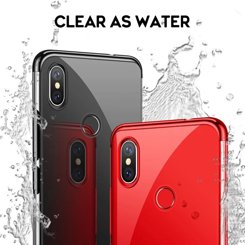 Чехол для телефона с покрытием Xiaomi Mi 8 A2 Lite A1 Mix 3 2 2S Max Pocophone F1 Mi6X Mi5X Mi8 Mi6 прозрачный
