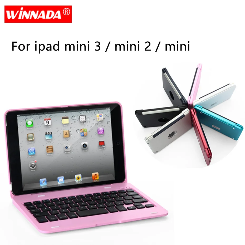 Чехол для ipad mini 1 2 3, 7,9 дюймов, чехол с Bluetooth клавиатурой, полный корпус, умный ПК, чехол для ipad mini 2, чехол с откидной крышкой