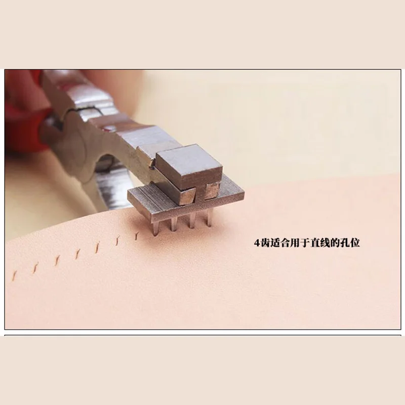 4MM Leathercraft Pricking Iron Diamond Stitching //Angle Chisels Leather Nippers