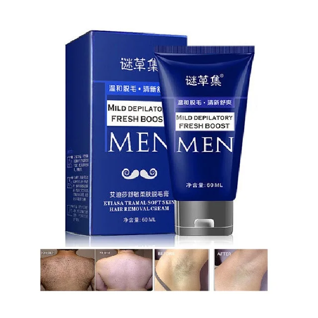 60g Organic Depilatory Cream Natural Plant Depil Hair Removing Cream for Women and Men Hair Removal Epilator with Extract