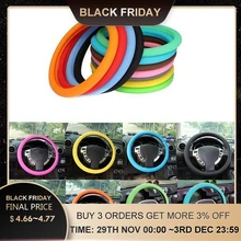 36-40cm Universal Car Steering Wheel Cover Soft Silicone Auto Steering Wheel Hubs Multi Colors