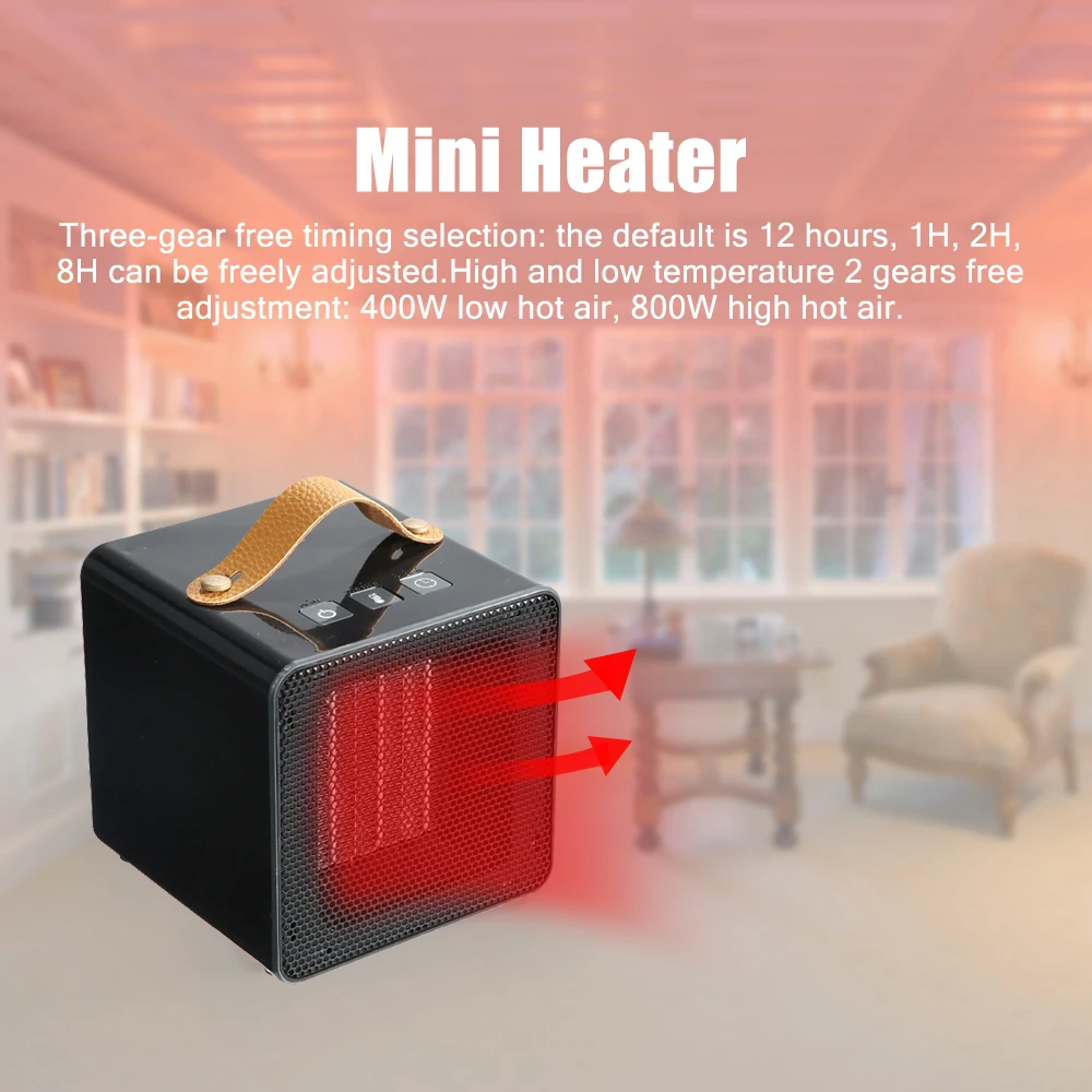 

Mini Heater Home Heaters Portable Desktop Warmer with Safety Overheating Power Off Protection for Winter Household Bathroom