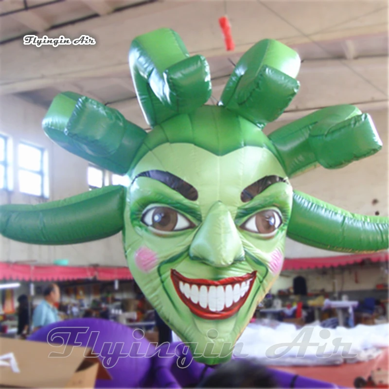 green inflatable medusa head1